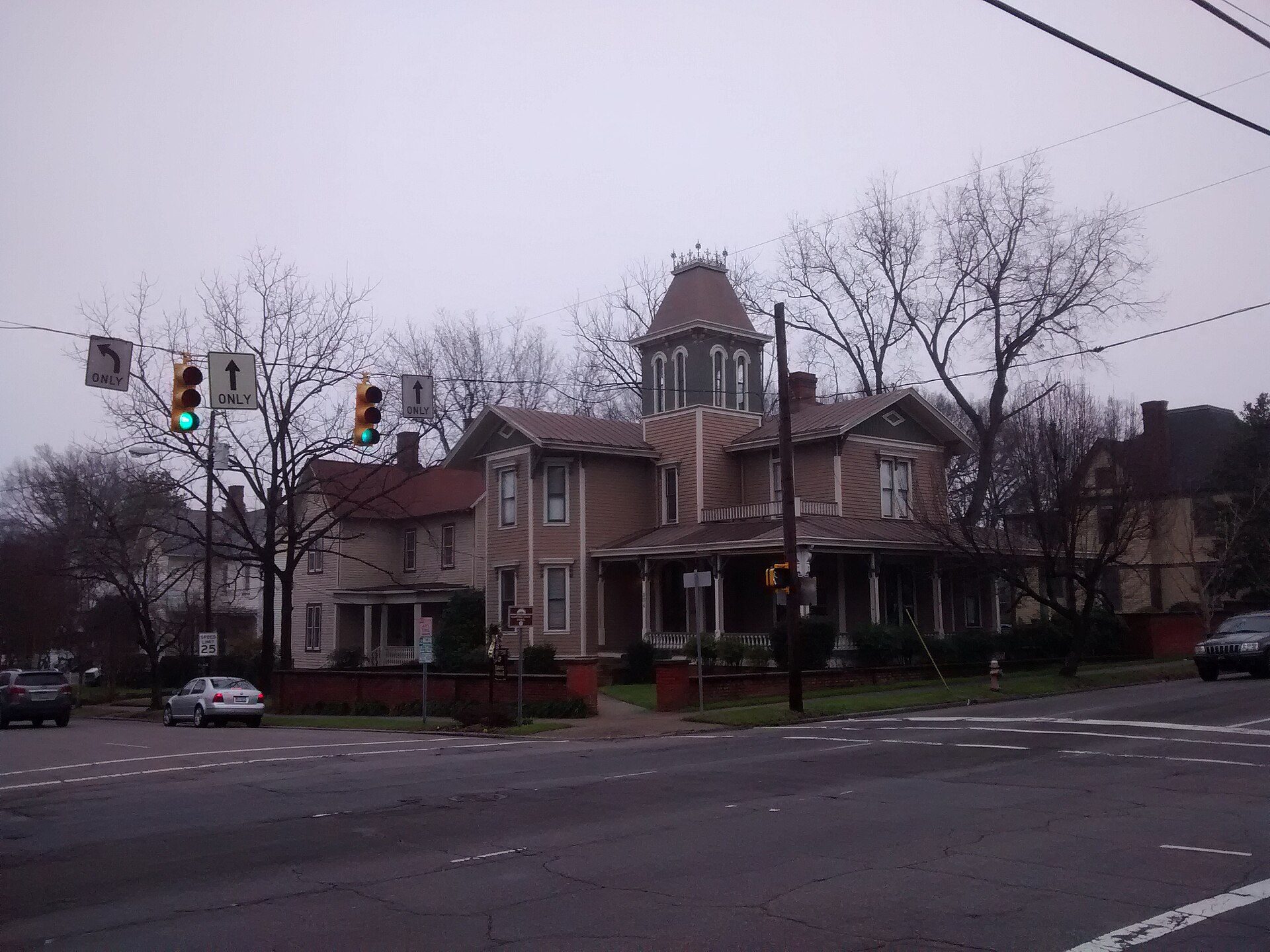 Victorian houses at Person and Jones streets in Historic Oakwood