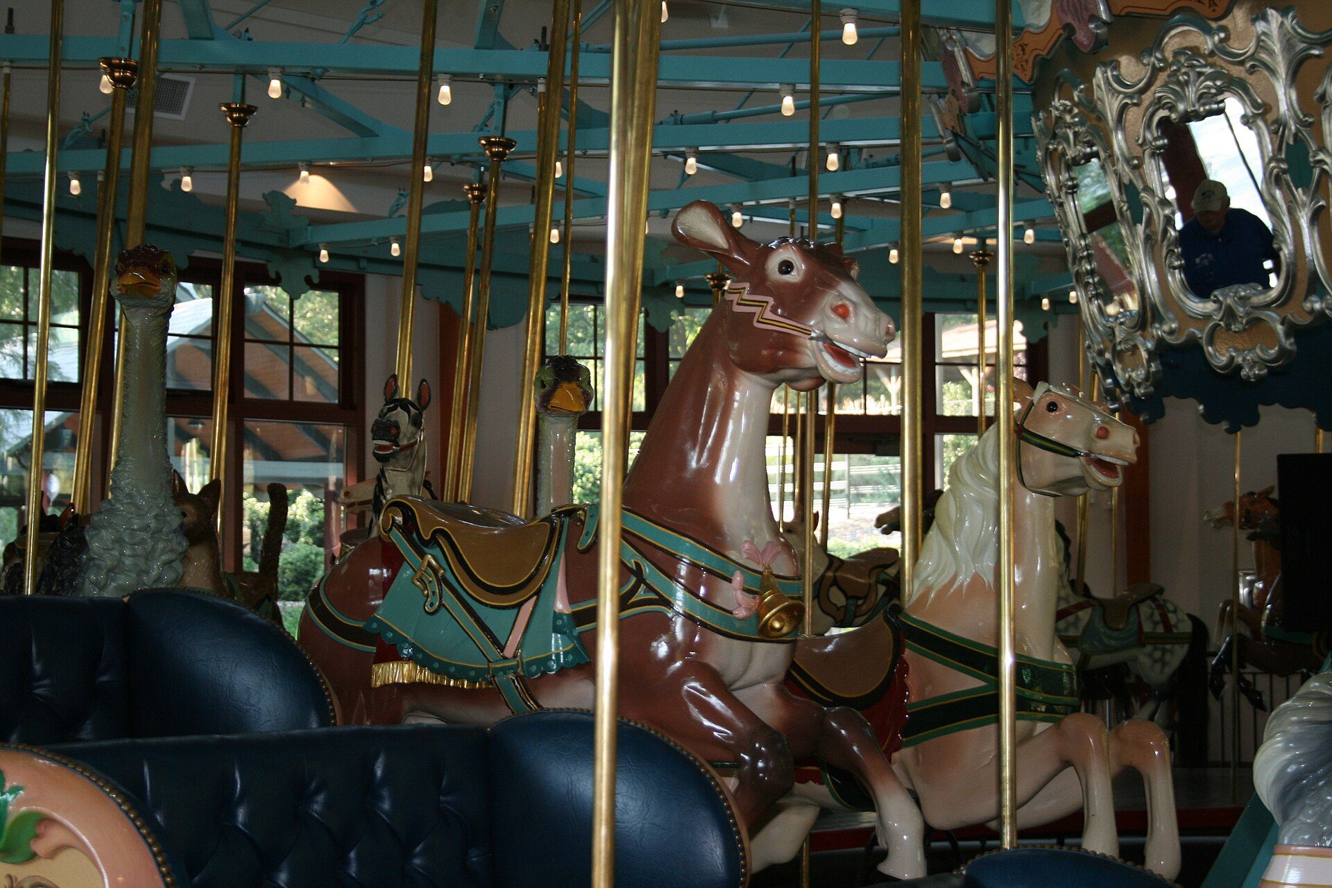 The historic Dentzel carousel at Pullen Park